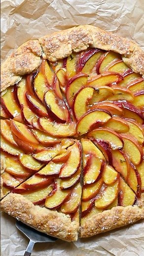 Summer Peach Galette #baking #pie