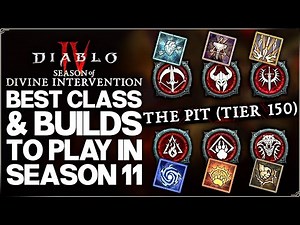 Diablo 4 - New MOST OP Build & Best Class in Season 11 - All Classes & Builds Ranked - Guide & More!
