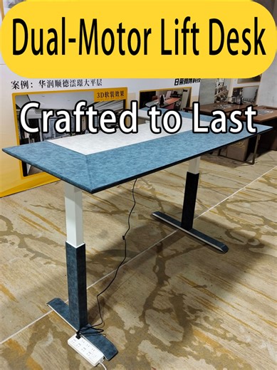 Studio leather-trimmed dual-motor height-adjustable corner table#furniturefactory #furnituremaker #rirongfurniture #furniturecustomization #adjustabledesk #lifttable #Adjustable #furnituredesign #electriclift #heightadjustabledesk