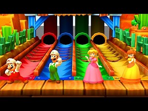 【マリオパーティスターラッシュ】ミニゲームマリオVsルイージ Vsデイジー Vsピーチ(COM最強 たつじん)