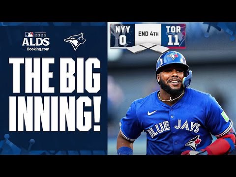 SIX-RUN INNING FOR THE BLUE JAYS! Vladimir Guerrero Jr. CRUSHES a BIG grand slam and Varsho homers 😳