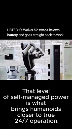 That level of self-managed power is what brings humanoids closer to true 24/7 operation.#ai#robotics