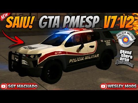 🇧🇷SAIU!!!! GTA SA MOD PMESP V7 V2 MUITO COMPLETO PRA TODOS OS ANDROID 12 13 14 15 16 MUITO COMPLETO+