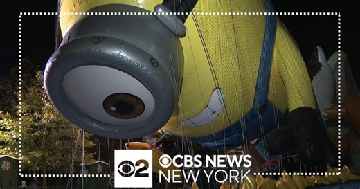 Crowds flock to annual balloon inflation ahead of Macy's Thanksgiving Day Parade