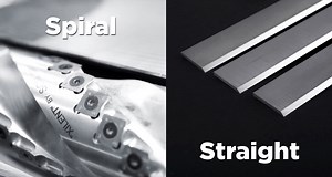 Spiral cutters vs Straight blades – Are shelix and spiral cutterheads worth it? - Machine Atlas