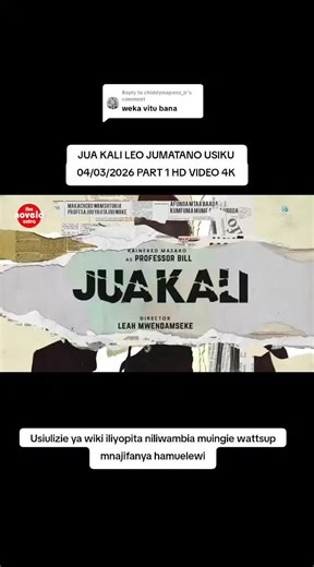 Replying to @chiddymapenz_jr JUA KALI LEO JUMATANO USIKU 04/03/2026 PART 1 #juakalileojumatanousikupart1