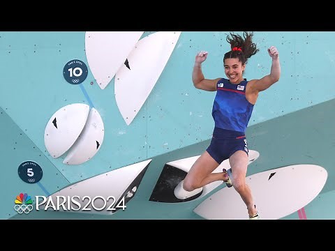 American Brooke Raboutou masters boulders in women's combined final | Paris Olympics | NBC Sports