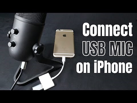 How to connect an USB condenser microphone to an iPhone