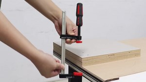 2pcs Steel Bar Clamp Set, 8inch & 12inch German F Shape Steel Bar Clamps, Light Duty F-Clamp for Woodworking