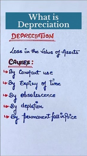 What is depreciation| causes of depreciation | class 12 accounting