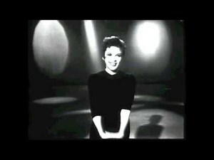 Judy Garland sings three songs from her new film Vintage 1963 black and white television.