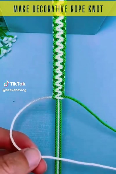 Creative String Knot Design | DIY Bracelet & Craft Idea Want to learn a simple but stylish knotting technique? 🧵✨ In this video, we’ll show you step by step how to create a decorative rope knot pattern using two different colored cords. This design is beginner-friendly and can be used to make keychains, bracelets, bag handles, or even home decoration crafts. 👉 Super easy knotting tutorial for beginners. 👉 Perfect for DIY jewelry, macrame, and craft projects. 👉 Learn how to create a neat and 