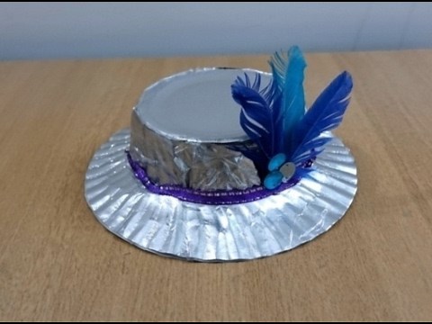 Easy & Cute Hat Out of Paper Plate & Plastic Bowl ~ Doll Hat ~ Tutorial / Instructions ~ DIY ...