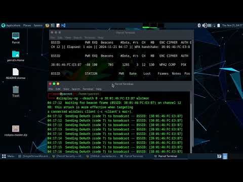 How to hack wifi networks using parrot os or kali linux