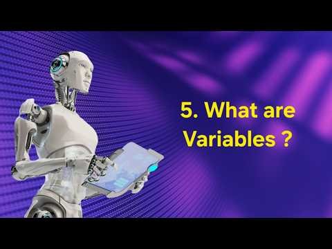 5. Learning variables in python 🪣 | AI & ROBOTICS 🤖