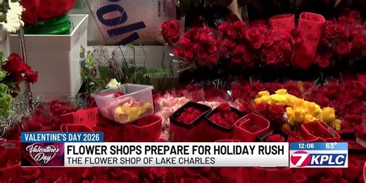 Local florists are preparing last minute flower arrangements as Valentine’s Day gets closer