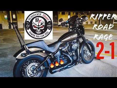 Bassani Ripper Road Rage 2-1 Exhaust for M8 Softail.