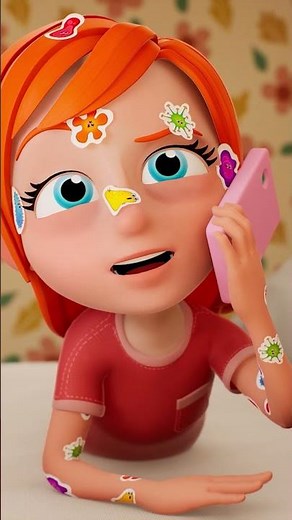 STiCKERPOX!! Adley wakes up SiCK with sticker pox and goes to doctors Shaun & Jenny!! #shorts