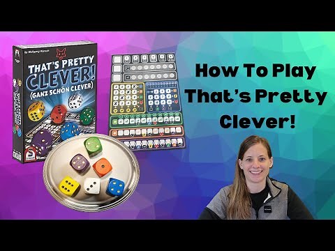 How To Play That's Pretty Clever (Part 1 of the Clever Series)