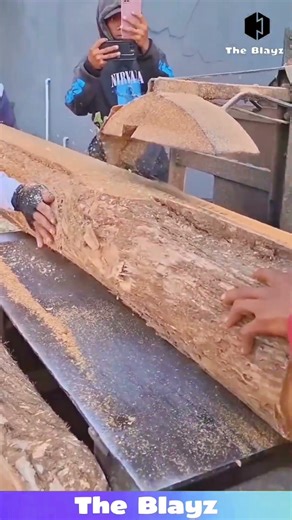 Powerful Machine Cuts Large Wood Logs into Perfect Pieces | Wood Cutting Process