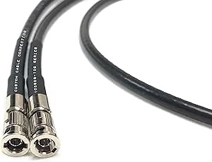 3 Foot Belden 4855R 12G Rated High Density Micro BNC Male 3G/6G/12G HD-SDI Mini RG59 Video Adapter Cable by Custom Cable Connection