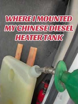 This Diesel Heater Tank Setup Makes Refilling So Easy #dieselheater