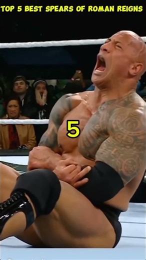 Top 5 Best Spears Of Roman Reigns ☝️#shorts #viral #trendingshorts #ytshorts #wwe #roman
