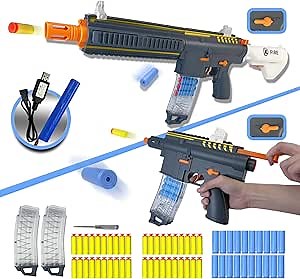 Toy Foam Blaster Gun - 416 Toy Rifle with 40 Soft Bullets 2 Magazines 20 Shells, Automatic Dart Gun for Boy Ages 14+ Year Old, Indoor Outdoor Gifts for Adult Kid Christmas Birthday