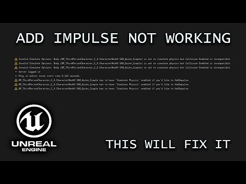 How to Fix Add Impulse NOT WORKING - Unreal Engine 5