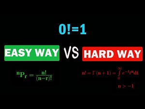 Zero Factorial equal to one(0!=1). How?