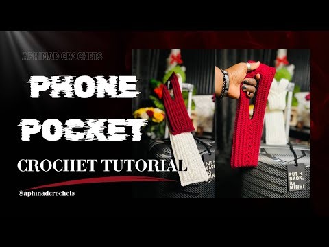 Phone Pocket Crochet Tutorial | Easy Phone Case Pattern for Beginners | Step-By-Step Guide