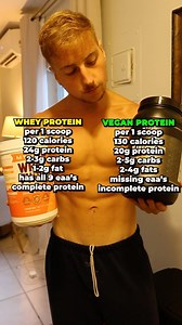15K views · 23 comments | Whey VS Vegan Protein 樂 Both whey and...