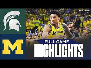 No. 8 Michigan State Spartans vs No. 3 Michigan Wolverines | Full Game Highlights