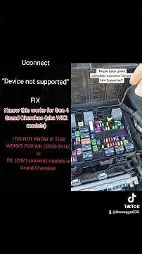 Uconnect "Device not supported" fix!! (Note: THIS IS FOR ENTERTAINMENT ONLY...READ DESCRIPTION)