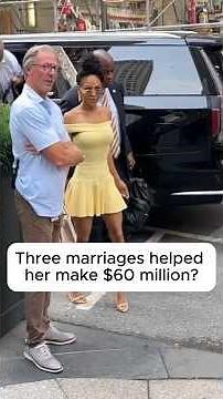 Three marriages helpedher make $60 million?