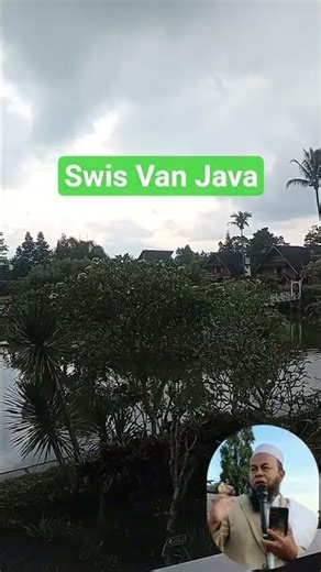 keindahan alam swis van java di hari idul fitru