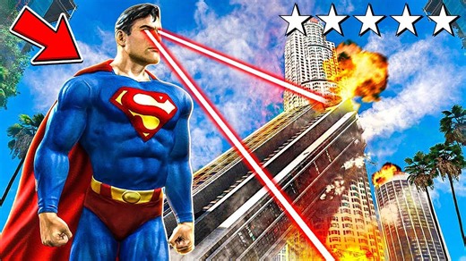 Playing as Superman in GTA 5 (mods)