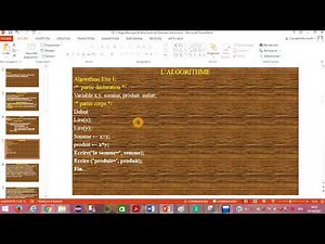 Cours 4 :Algorithmique et Structure de Données 1:Instructions d'Entrées/Sortie - Input/Output 3/3