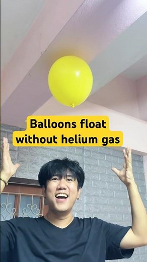 Balloons float without helium gas #shorts #short #non1life #นนท์วันไลฟ์ #พี่นนท์ #นนท์