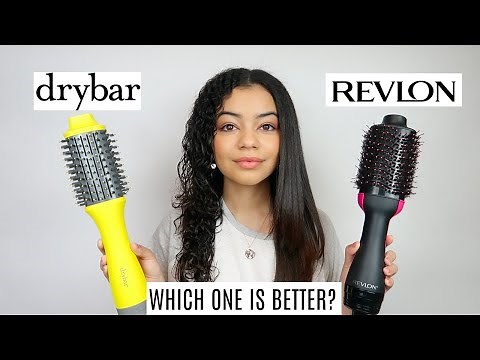 REVLON ONE STEP DRYER AND VOLUMIZER VS DRYBAR THE DOUBLE SHOT ON CURLY HAIR - HONEST OPINION