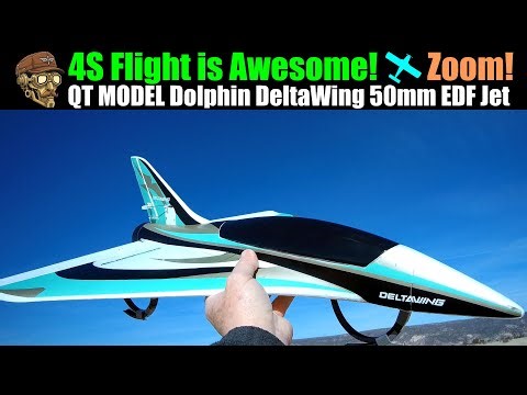 4S Flight is Awesome! Dolphin DeltaWing 50mm EDF Jet 550mm PNP
