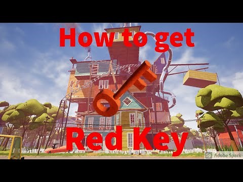 How to get the Red Key in Hello Neighbor Act 3 | Glitchless Way |