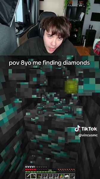 minecraft pov 8yo me finding diamonds vs 20yo me #Minecraft #minecraftmemes #fyp #meme #dream