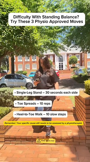 1️⃣ Single-Leg Stand – 30 sec each side Improves balance and ankle control. Use a counter for support if needed. 2️⃣ Toe Spreads – 10 reps Activates the small foot muscles that keep you stable. 3️⃣ Heel-to-Toe Walk – 10 slow steps Great for coordination and overall steadiness when walking. These drills can help, but your balance challenges still need to be properly assessed by a physiotherapist. Book your assessment via WhatsApp. #zmphysio #physiotips #physiotherapy #johannesburgphysiotherapist 