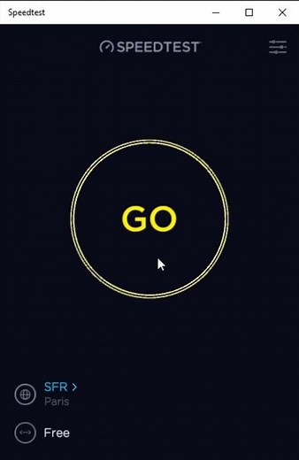 Speedtest Freebox Delta 10 Gbits/s