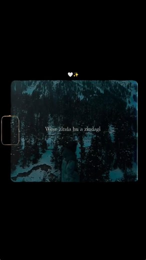 waise zinda hu ae zindagi 🤍✨#atifaslam #song #love #lyrics #blackscreen #viralreels