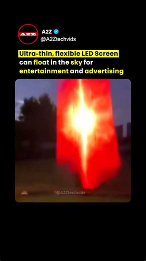 This Ultra-Thin LED Screen Can Literally FLOAT in the Sky
