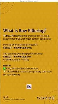 Lesson 7: Row Filtering and Conditional Commands in Oracle 🗄️ | Oracle SQL WHERE Clause Tutorial