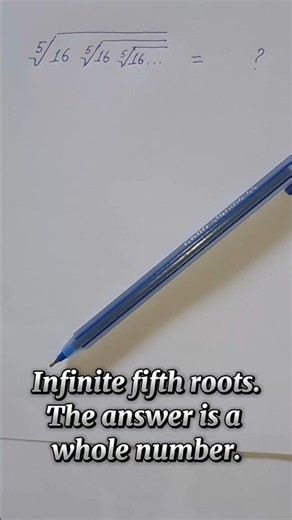This Infinite Radical Equals 2 #satmath #maths #mathtricks #mathematics