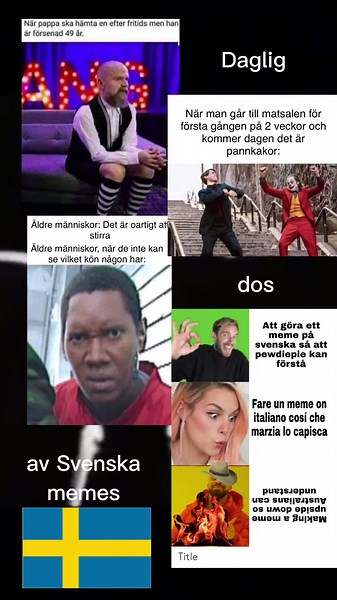 Svenska Scener: Humor och Kultur i Kortvideo